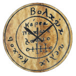 ANTIQUE TALISMAN / PIRATES TREASURE MAP PARCHMENT CLOCK