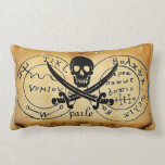 ANTIQUE TALISMAN / PIRATES TREASURE MAP THROW PILLOW