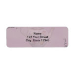 Antique Tea Time on Mauve Custom Return Address Label