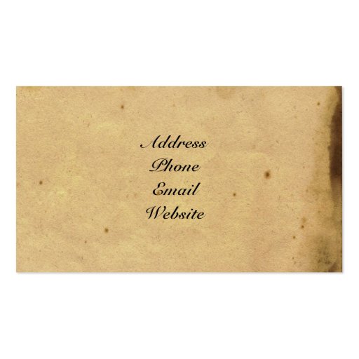Antique Telephone, Compass, and Camera Business Card Templates (back side)