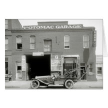 Antique Tow Truck, 1920s Greeting Card