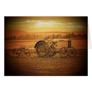 Antique Tractor card