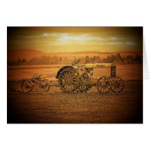 Antique Tractor Card