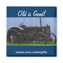 Antique Tractor Farm Vehicle Art Magnet