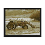 Antique Tractor Postcard