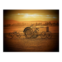 Antique Tractor Postcards