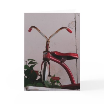 Antique Tricycle Card by angelandspot