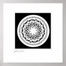 Antique trivet print