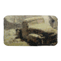 Antique truck in field iphone 3 case-mate cases