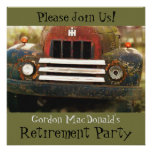 Antique Truck Retirement Party Invite invitations