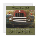 Antique Truck Retirement Party Invite invitation