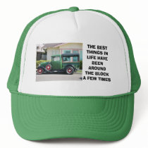 antique truck, THE BEST THINGS INLIFE HAVE BEEN... hats by minx267 antique truck, THE BEST THINGS INLIFE HAVE BEEN... hats