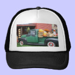 Antique Truck with fall harvest hats