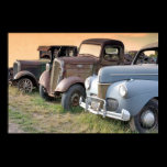 Antique Trucks and Cars Poster posters