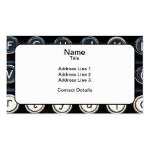 Antique Typewriter Business Card Templates