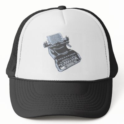 Antique typewriter trucker hat by nassosvakalis