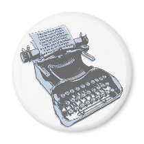 Antique typewriter magnets