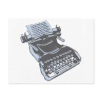 Antique typewriter postcards