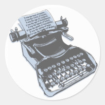 Antique typewriter stickers