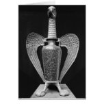 Antique vase transformed to a liturgical ewer greeting card