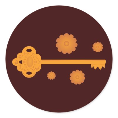 Antique Victorian Brass Key Stickers by toxiferous