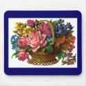 Antique Victorian Floral Mousepad by lkranieri Antique Victorian Floral Mousepad