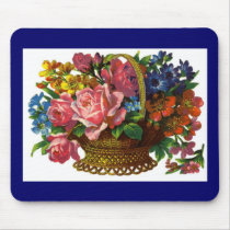 Antique Victorian Floral Mousepad