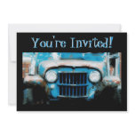 Antique Vintage Blue Car  You're Invited!