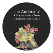 Antique/Vintage Flower Box Address Labels stickers by mrssocolov2 Antique/Vintage Flower Box Address Labels stickers