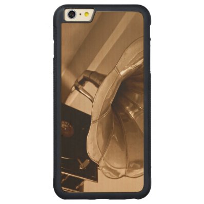 Antique Vintage Gramophone Gifts Music Lovers Carved® Maple iPhone 6 Plus Bumper