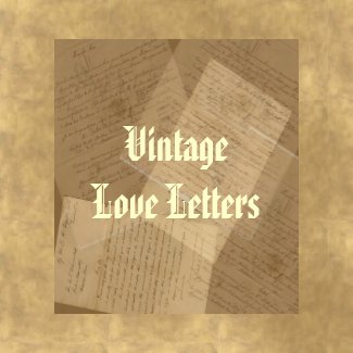 Antique Vintage Love Letters Fridge Magnet magnet
