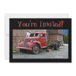 Antique Vintage Red Truck  You're Invited!