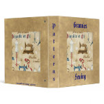 Antique Vintage Seamstress Sewing Binder