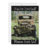 Antique Vintage Truck Retirement Party Invitation