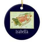 Antique Virgo, Virgin, Signs of the Zodiac Christmas Tree Ornaments