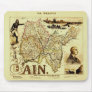 Antique Vuillemin 19th Century Map of France Ain Mousepads