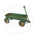 Antique Wagon-Green stickers