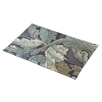 Antique wallpaper leaves placemats