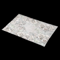 Antique White Flowers placemats