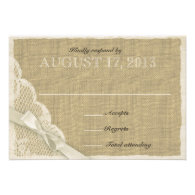 Antique White Lace Country Response Card