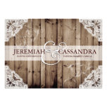 Antique White Lace Wedding Invitation