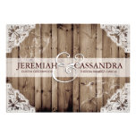 Antique White Lace Wedding Invitation