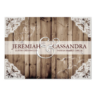 Rustic Lace Wedding Invitation Calligraphy Invitations Elegant Fl Lace Wedding Invitation