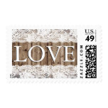 Antique White Lace Wedding Stamp