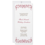Antique white red scroll Christmas holiday formal