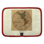 Antique William Faden 1786 Western Hemisphere Map Organizers