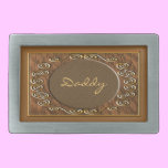 Antique Wood Daddy Belt Buckle belt buckles
