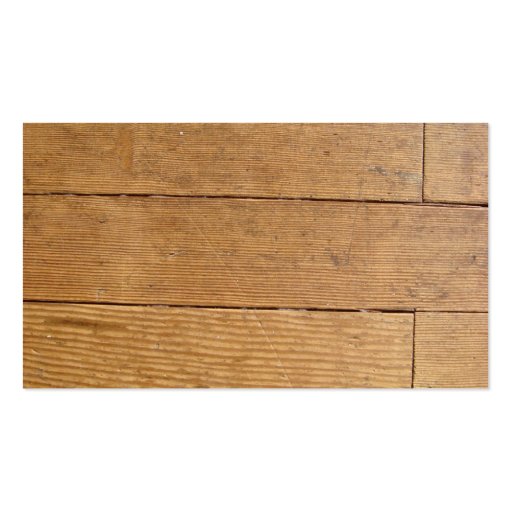 Antique Wood Floor - Fir Business Card Templates (back side)