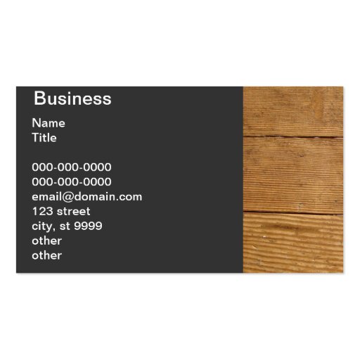 Antique Wood Floor - Fir Business Card Templates (front side)