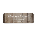 Antique Wood Rustic Country Return Address Labels